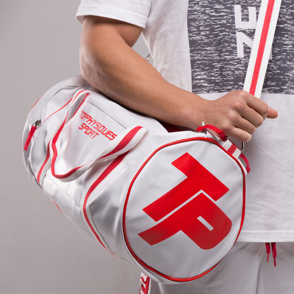 Topphysiques Sports Bag - White & Bright Red