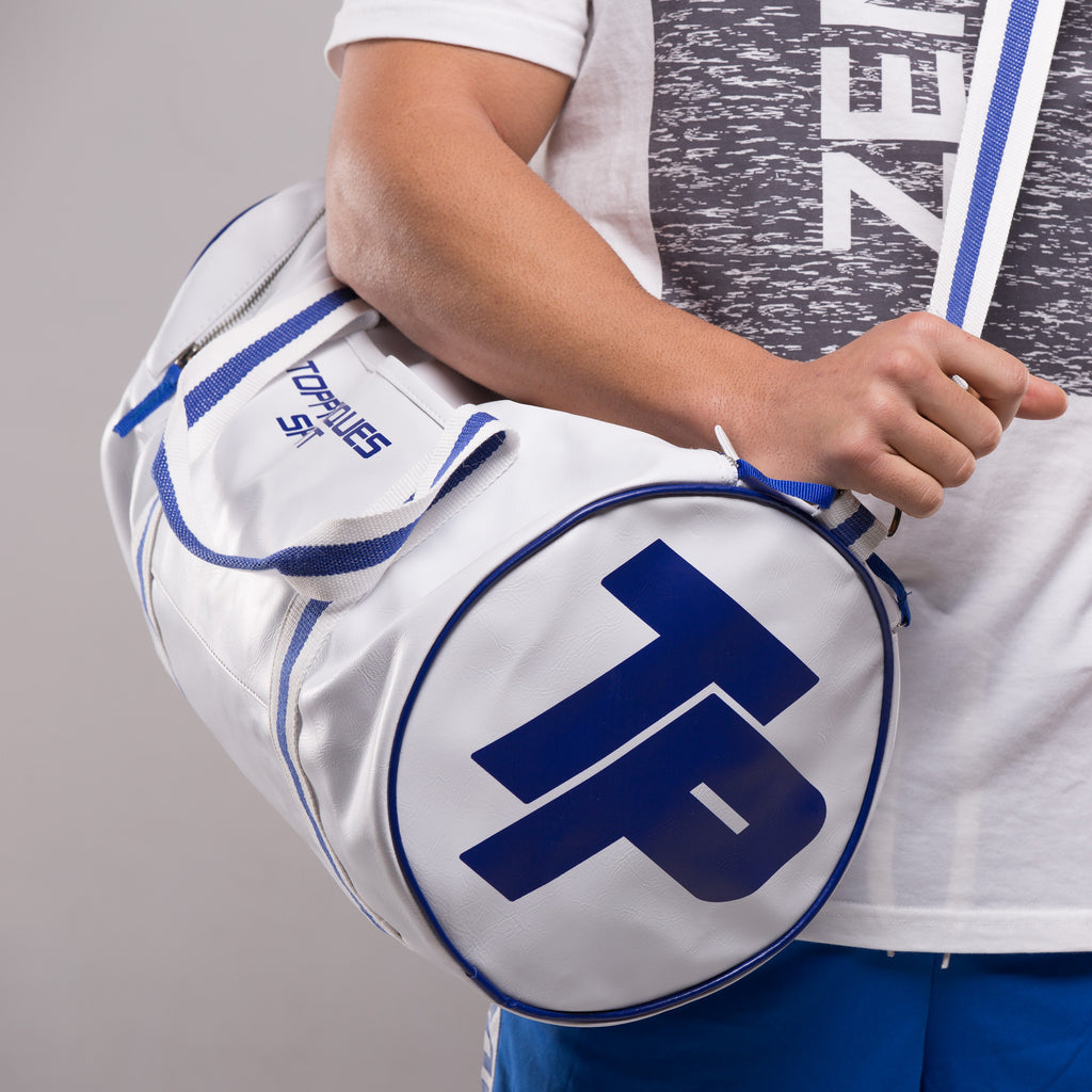 Topphysiques Sports Bag - White & Navy Blue