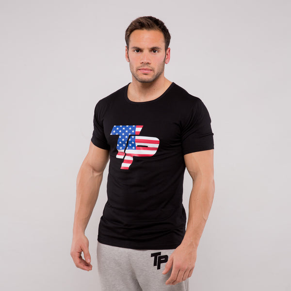 TP T-Shirt - Black & USA print