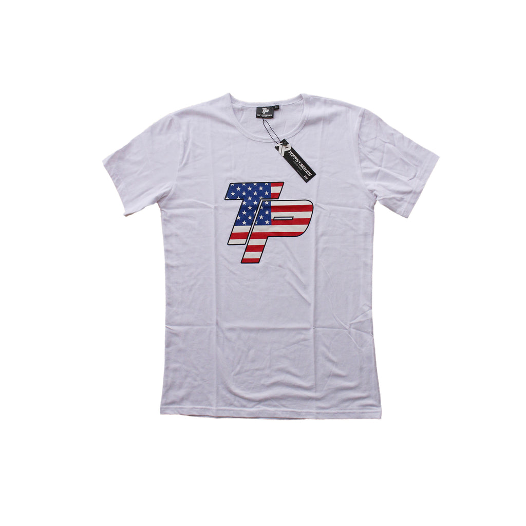 TP T-Shirt - White & USA print
