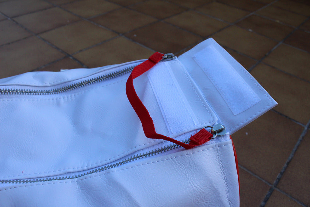 Topphysiques Sports Bag - White & Bright Red