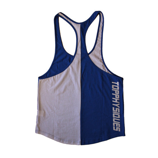 2HALVES Stringer Vest - Blue & White