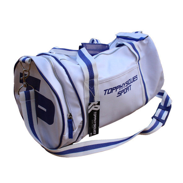 Topphysiques Sports Bag - White & Navy Blue